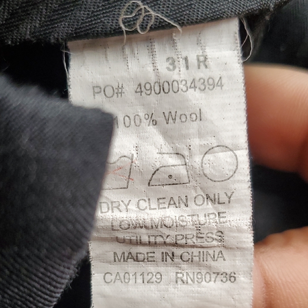 Calvin Klein Charcoal Black Grey 2 Piece Suit - Picture 10 of 17